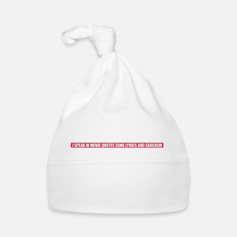 speak lyrics and sarcasm Organic Baby Cap