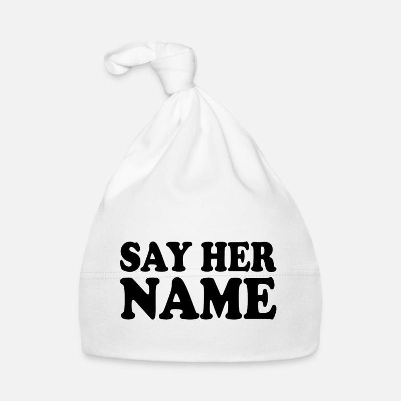 Say her name Baby Bio-Mütze