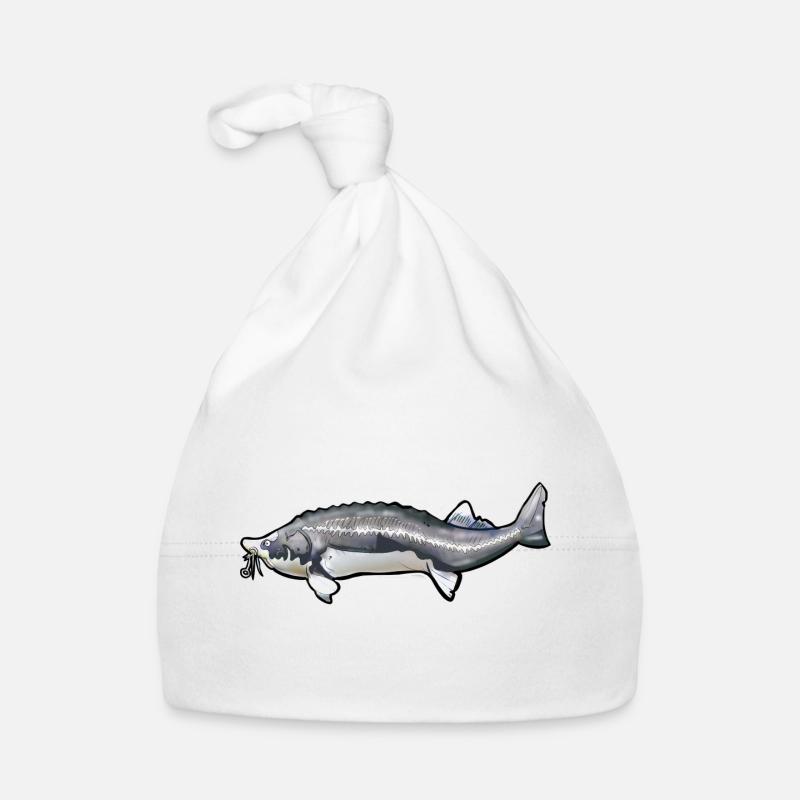 Schwanzmuster von gewühltem Kelfisch Baby Bio-Mütze