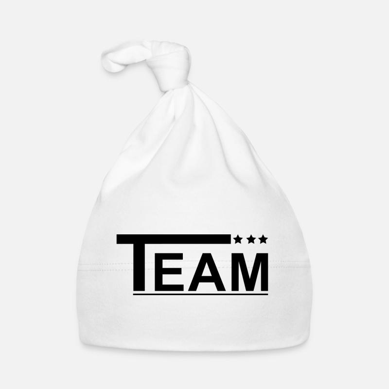 Équipe avec des étoiles noires Bonnet bio Bébé