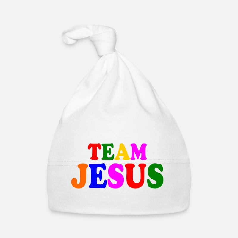Team jesus - Baby Bio-Mütze - Weiß