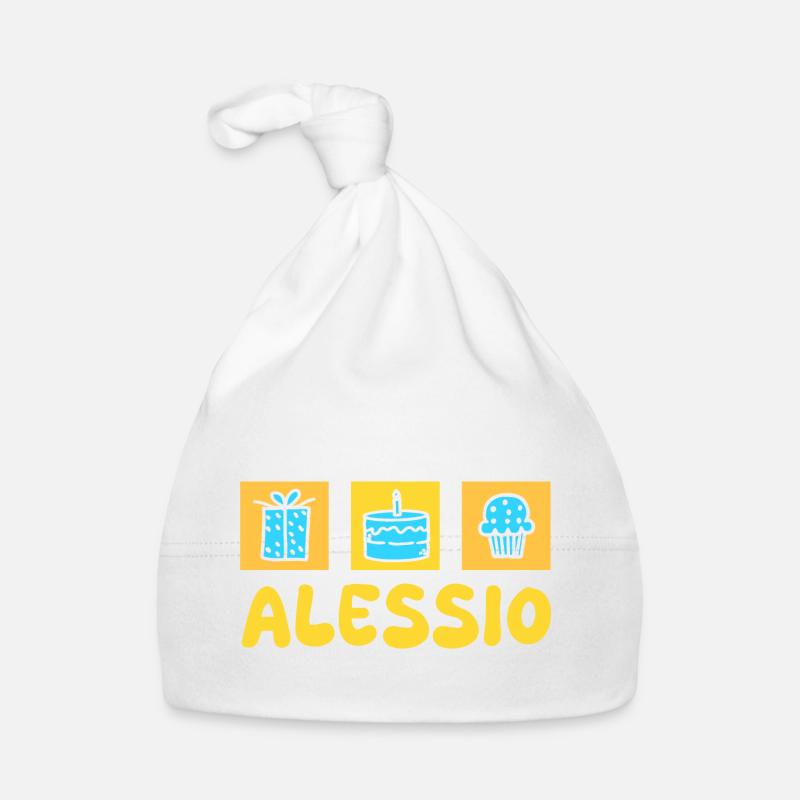 First name Alessio Organic Baby Cap