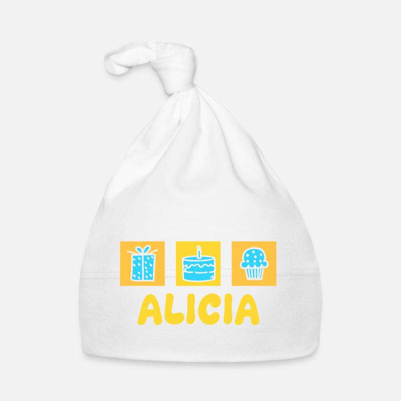 Alicia as a given name Organic Baby Cap