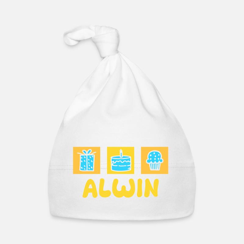 First name Alwin Organic Baby Cap