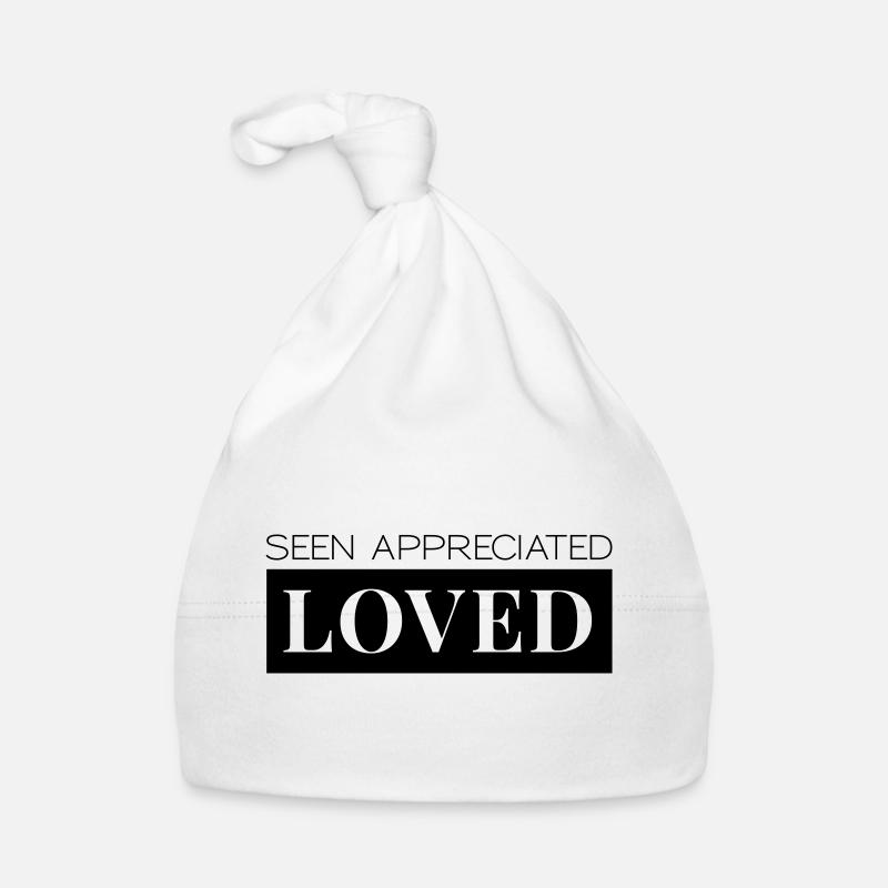 Lacs appréciés aimés - Bonnet bio Bébé - blanc