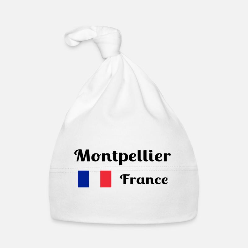 Montpellier, Frankreich - Stilvolle Drucke Baby Bio-Mütze