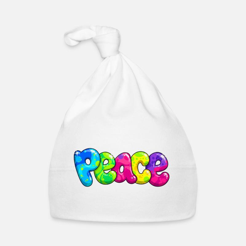 Peace Organic Baby Cap
