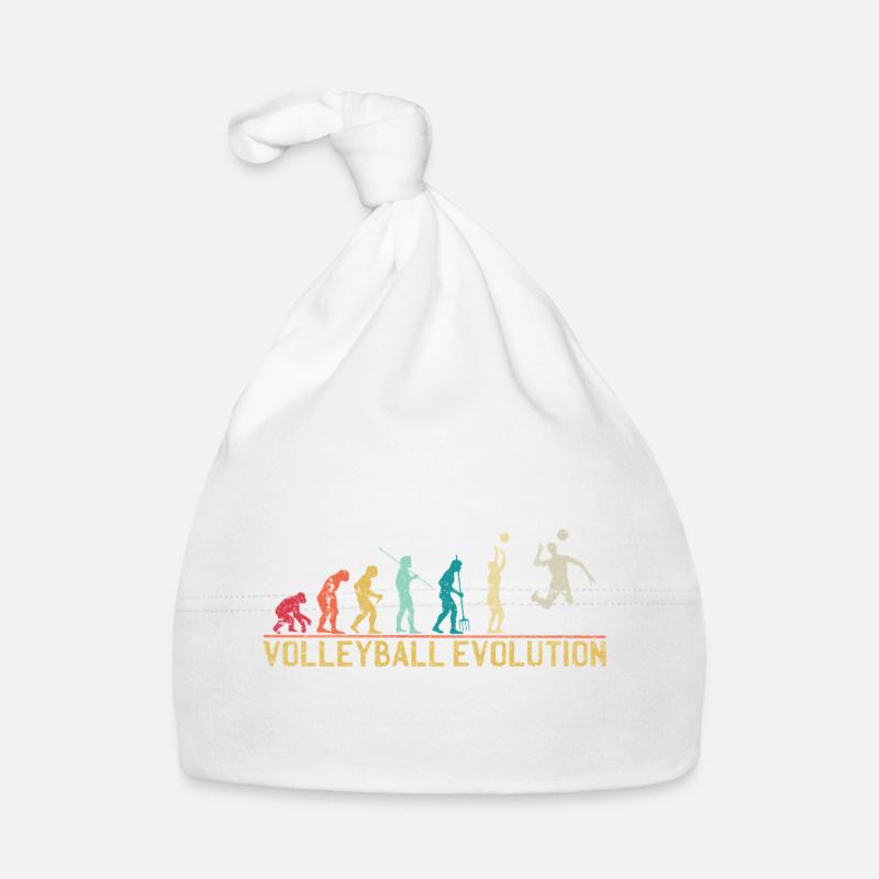Volleyball Evolution Graphic T-Shirt Organic Baby Cap