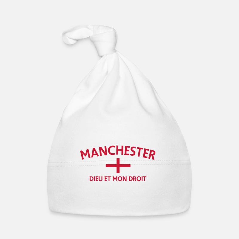T-shirt à devise du drapeau de Manchester Bonnet bio Bébé
