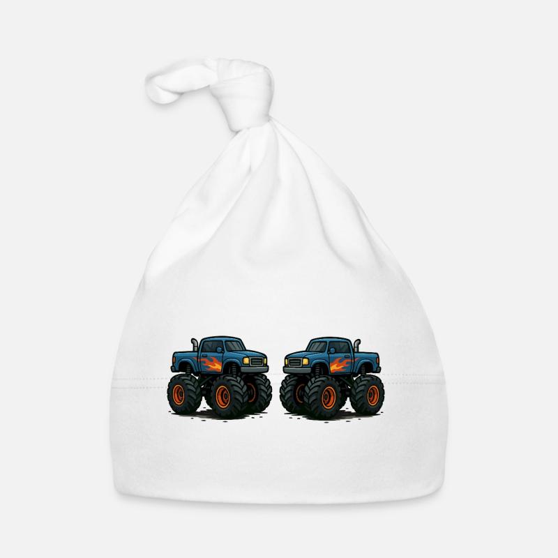 MonsterTruck Flames Cruiser Organic Baby Cap