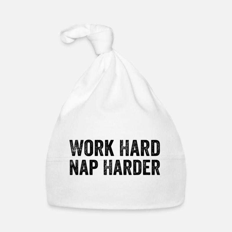 Work hard, Nap harder Organic Baby Cap