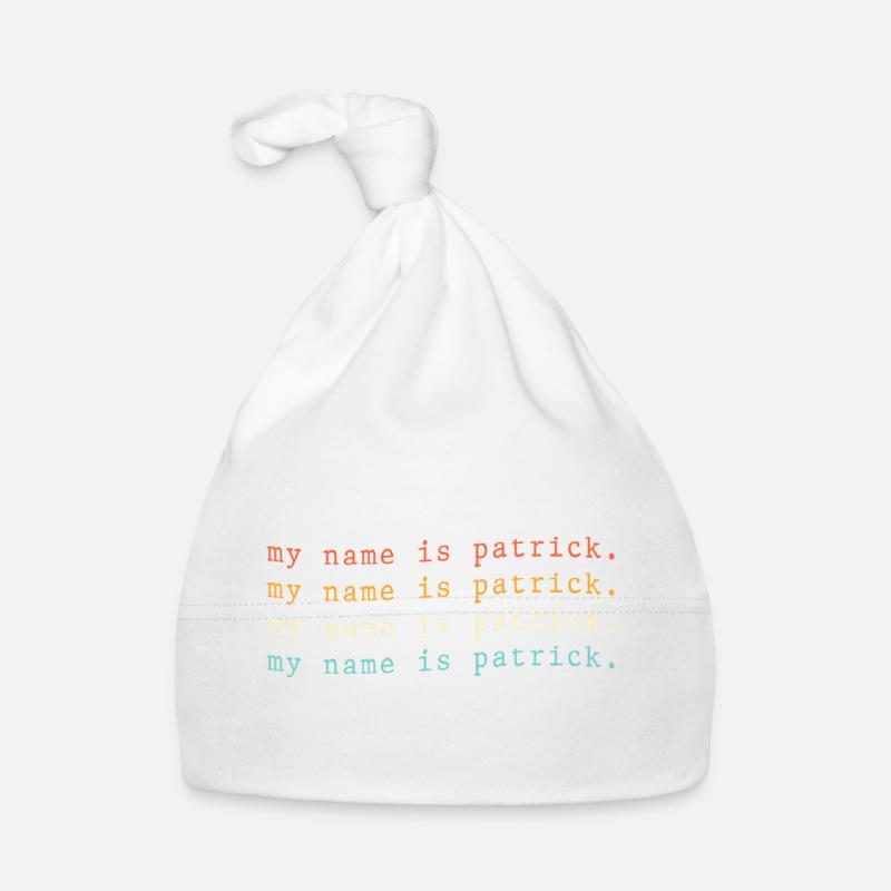 My name is Patrick Organic Baby Cap