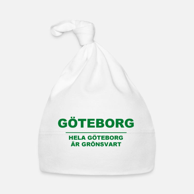 Göteborg - L’ensemble de Göteborg est vert-noir Bonnet bio Bébé