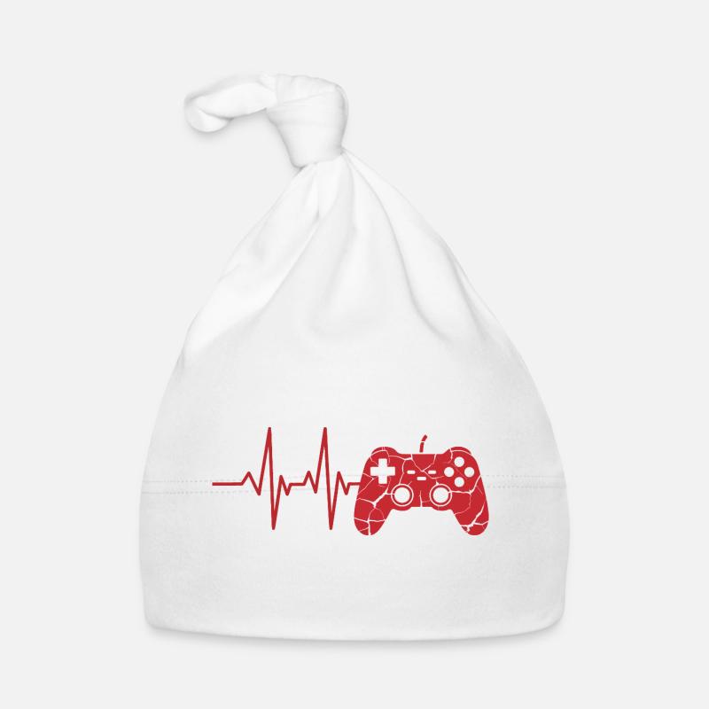 Herzschlag Controller Motiv Baby Bio-Mütze