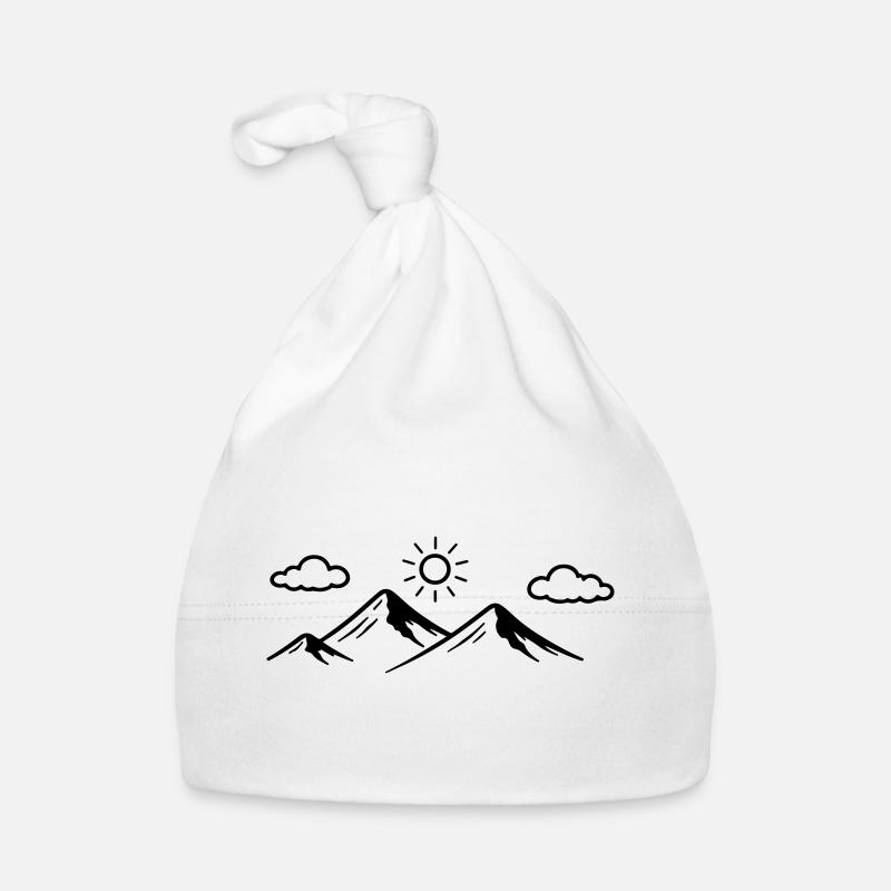 Berge Symbol Baby Bio-Mütze