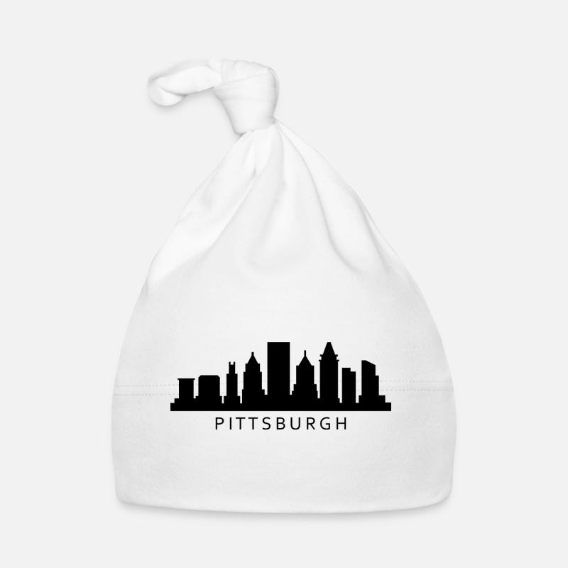 Silhouette de Pittsburgh Bonnet bio Bébé
