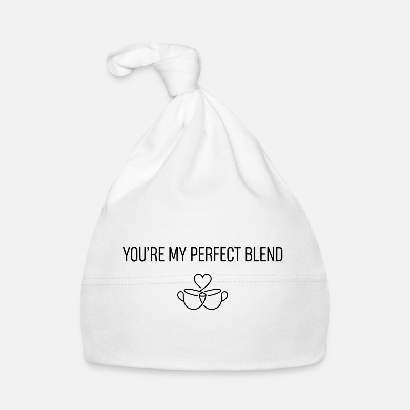 Tu es mon mélange parfait - Humour café de la Saint-Valentin Bonnet bio Bébé