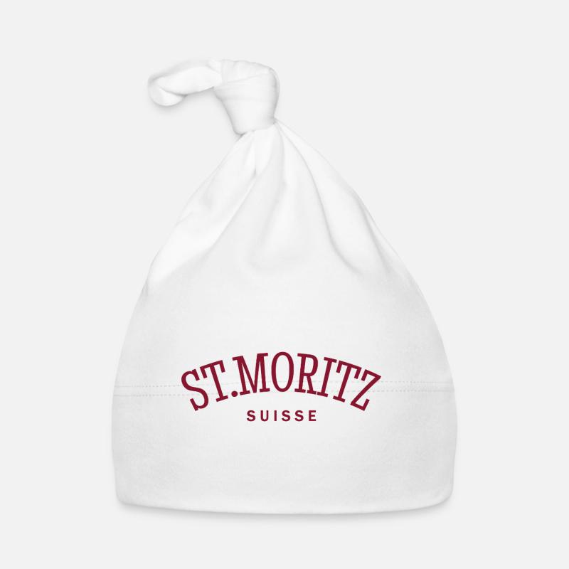 St. Moritz - Suisse - Schweiz - Swiss Baby Bio-Mütze