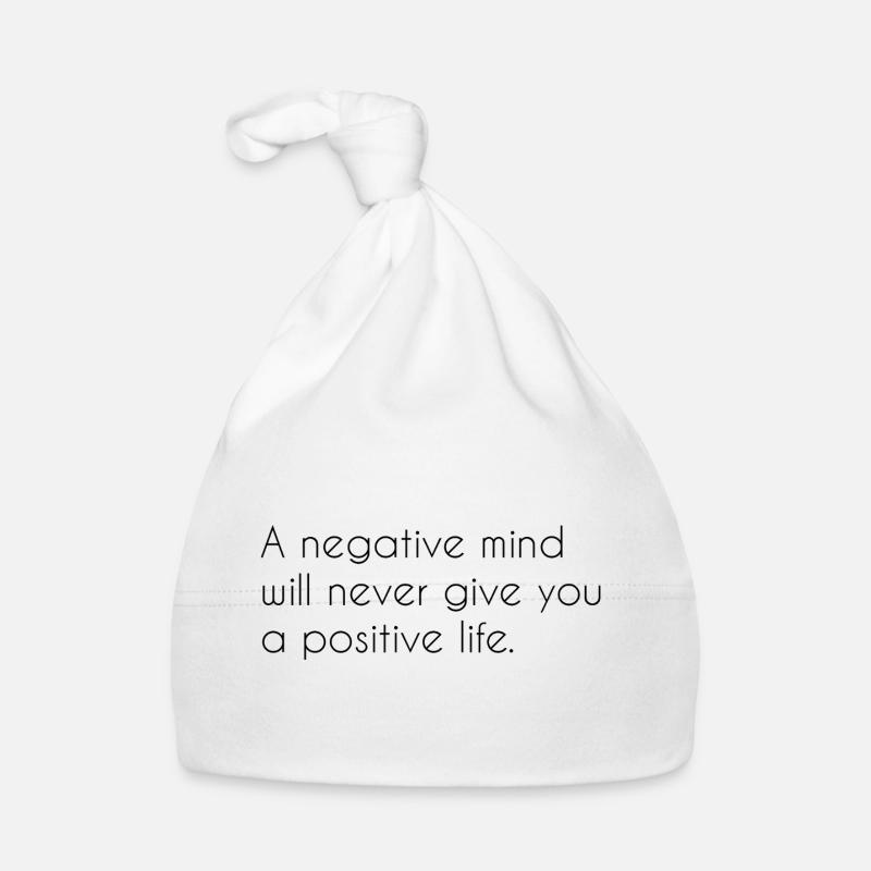 Dicton motivant - Bonnet bio Bébé - blanc