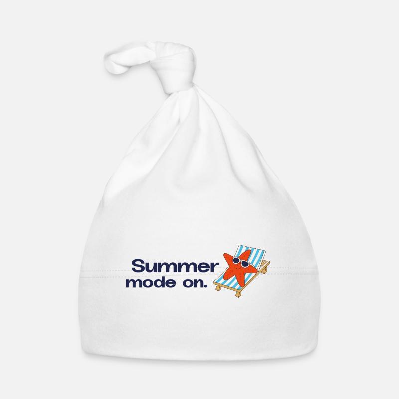 Mode été activé – Vacances, Soleil, Mer, Déclaration Bonnet bio Bébé