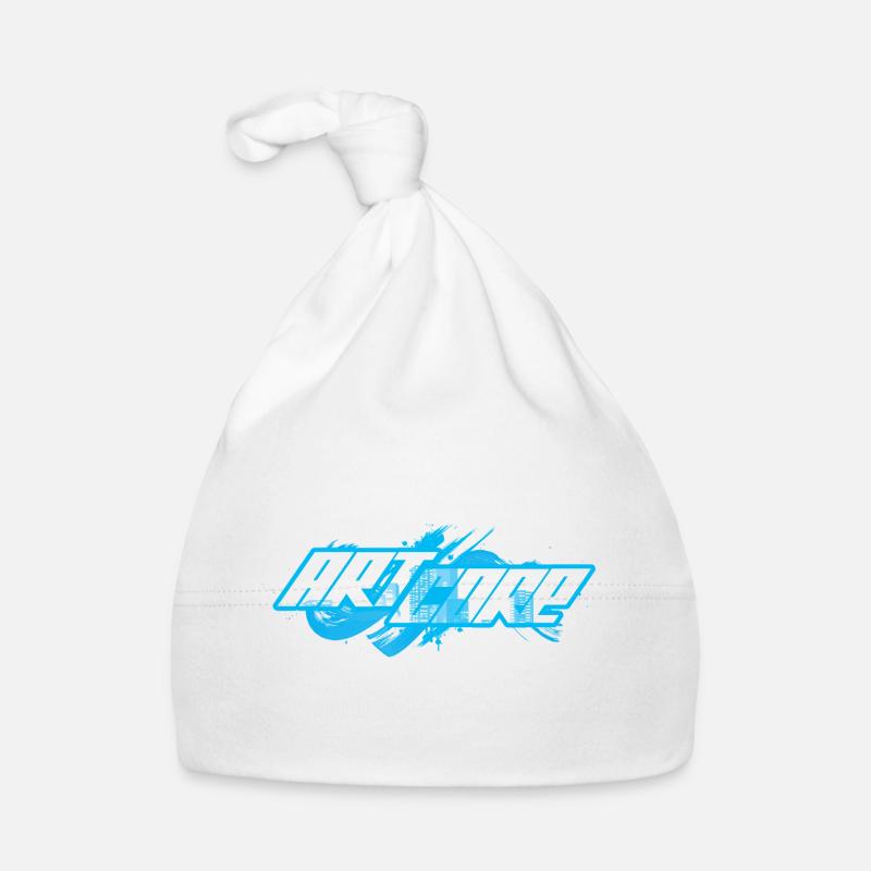 ArtCore graffiti Blue Splash pun Hardcore - Organic Baby Cap - white