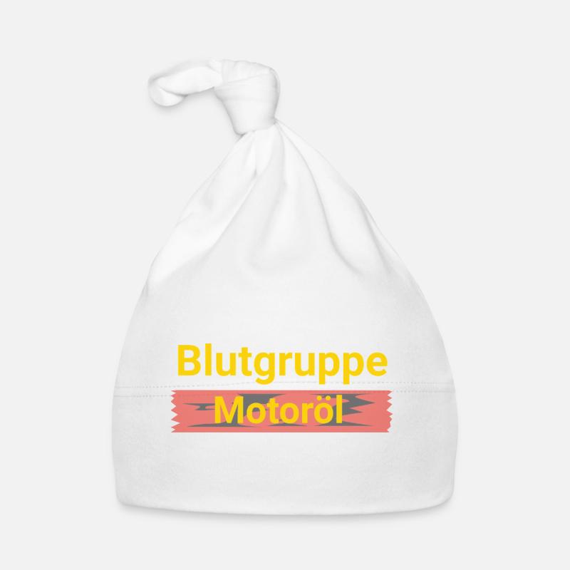 Blood type engine oil Organic Baby Cap