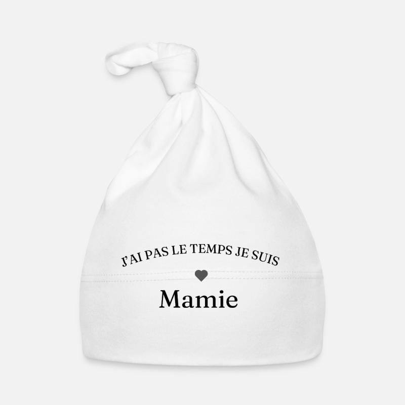 Ich habe keine Zeit. Ich bin Oma als Ehefrau-Geschenk. - Baby Bio-Mütze - Weiß
