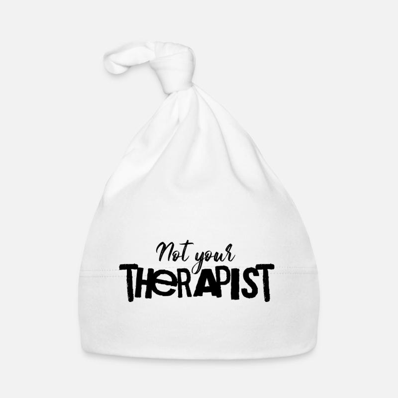 Nicht dein Therapeut Spruch  Baby Bio-Mütze