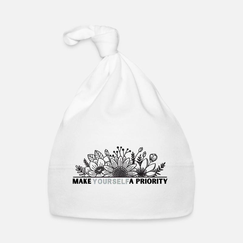 Conception de cadre floral pour vous-même Bonnet bio Bébé