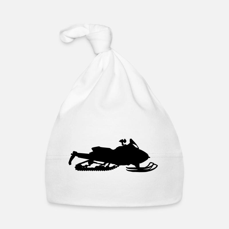 Snowmobile Organic Baby Cap