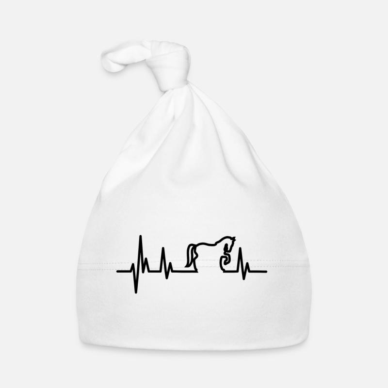 Pferd Pferdesport Geschenk Pferdedesign schwarz Baby Bio-Mütze