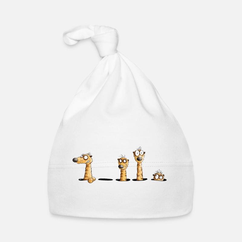 Drôle de suricates I Wildlife Fun Bonnet bio Bébé