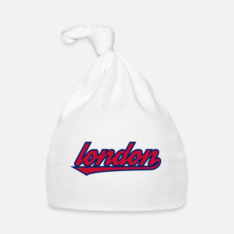 London Script Retro Unterstrich Baby Bio-Mütze