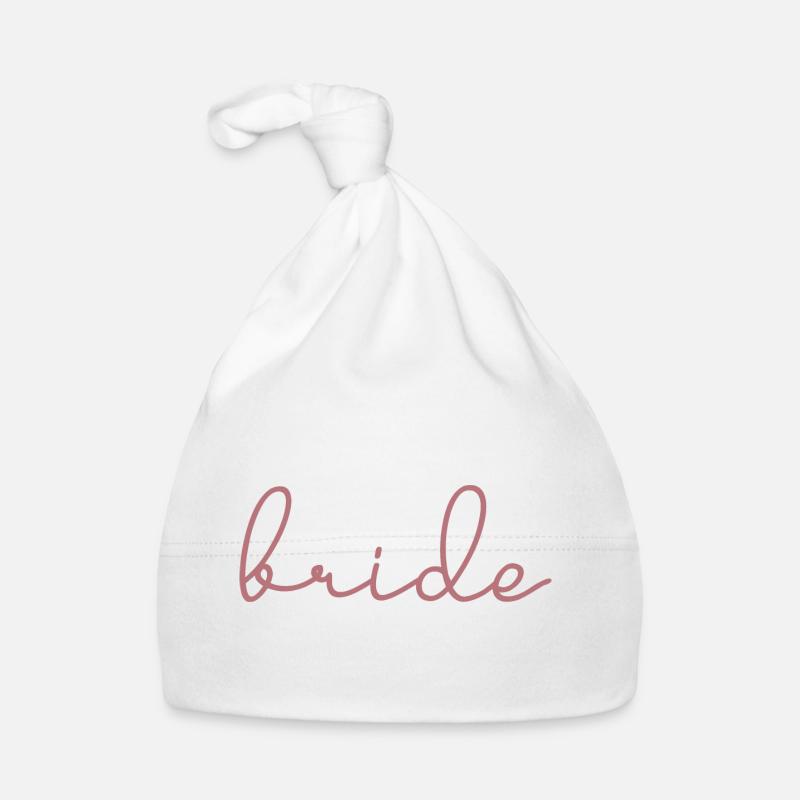 Bride Matching Engagement Bridal Shower Wedding Organic Baby Cap