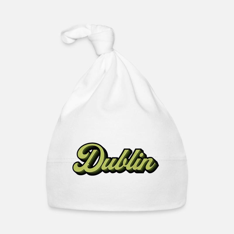 Dublin Retro Script in Lime Baby Bio-Mütze
