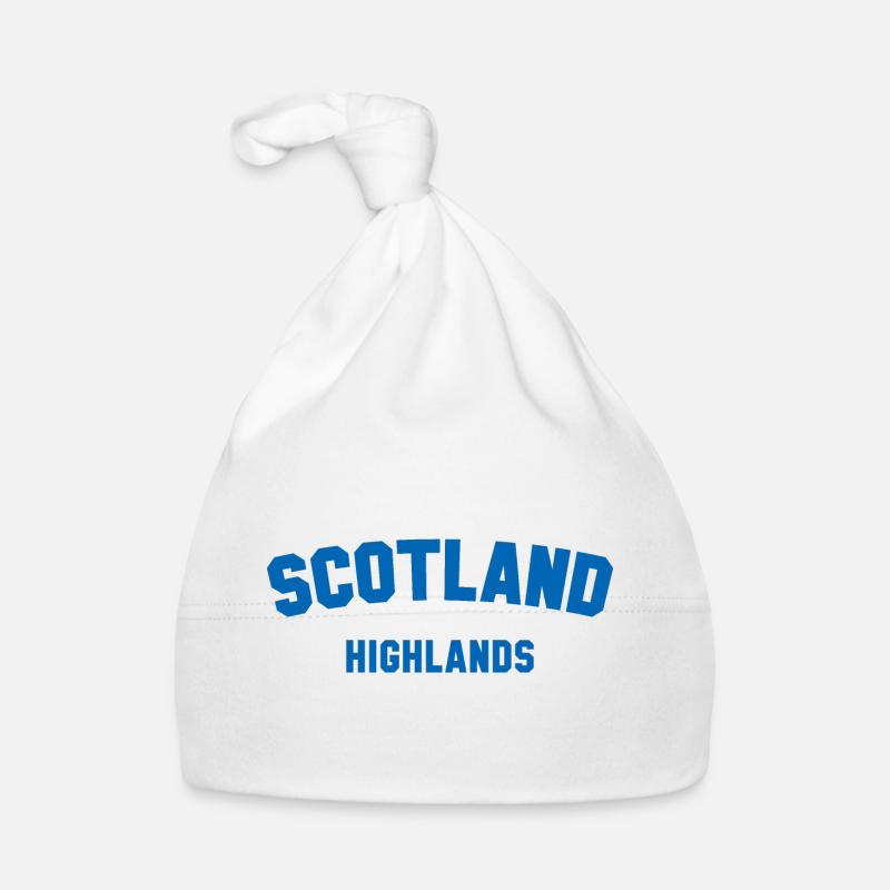 ÉCOSSE HIGHLANDS Schottland - Bonnet bio Bébé - blanc