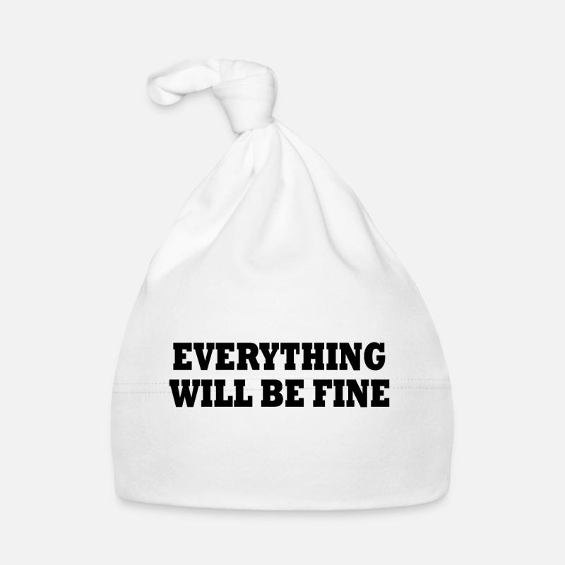 everything will be fine Bonnet bio Bébé