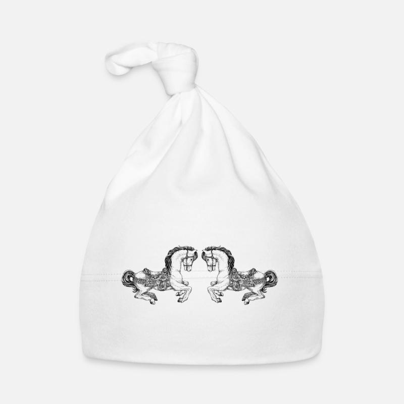 CAROUSEL HORSES Organic Baby Cap