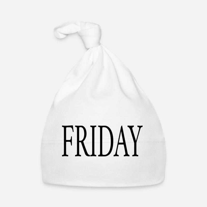 Friday Freitag Wochenende Baby Bio-Mütze