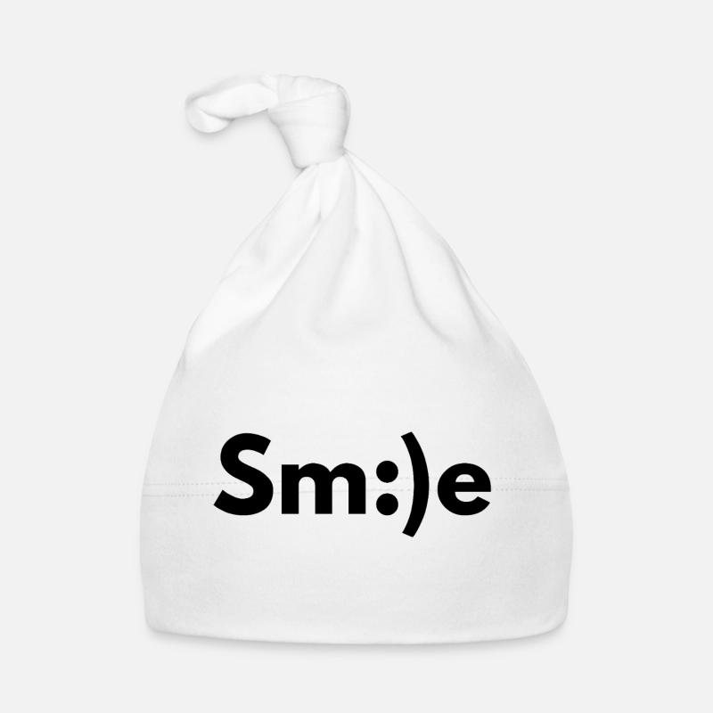 smiling, smiling, smiling Organic Baby Cap