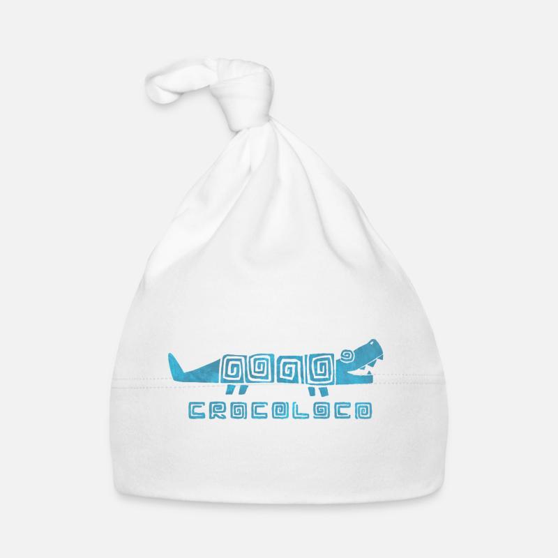 Crocoloco - Bonnet bio Bébé - blanc