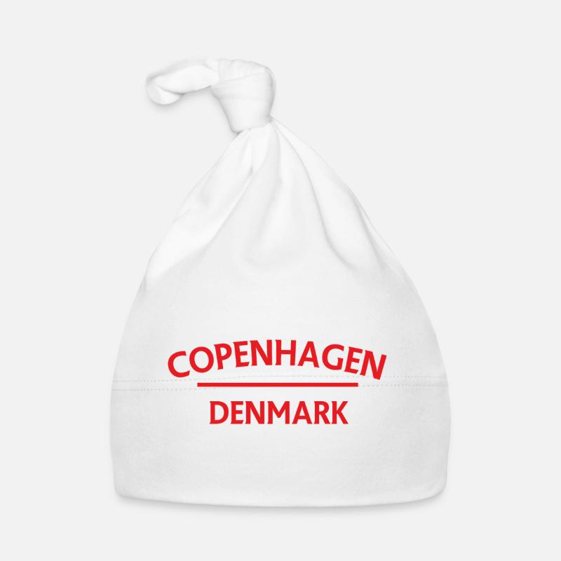 Copenhagen – Denmark Textdesign Organic Baby Cap