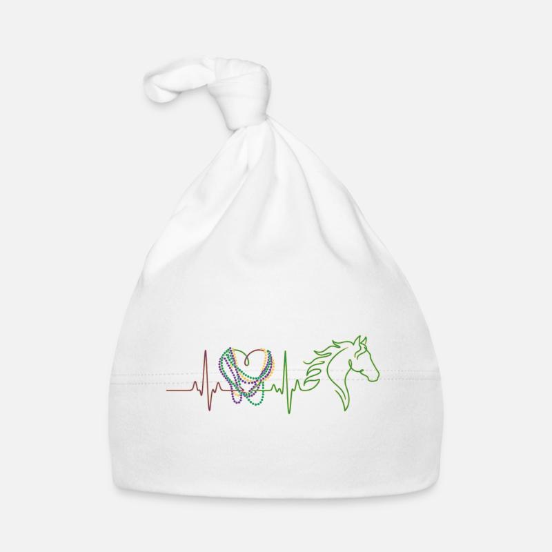 Cavalier Carnaval Horse Carnaval ECG Cadeau du cœur Bonnet bio Bébé