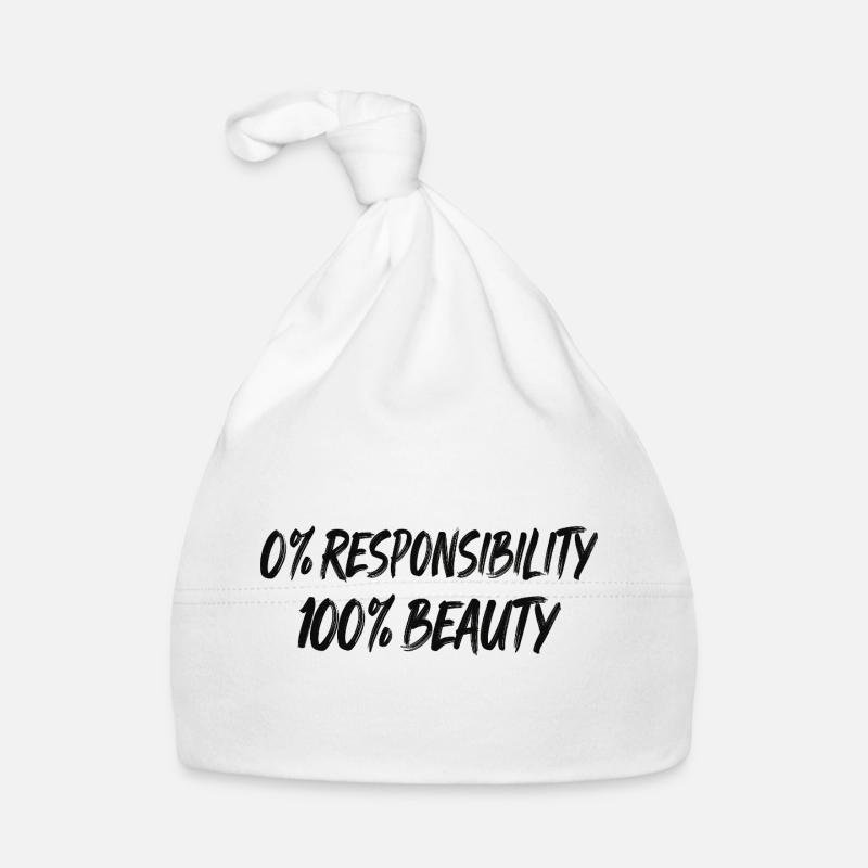 0% Responsibility 100% Beauty Organic Baby Cap