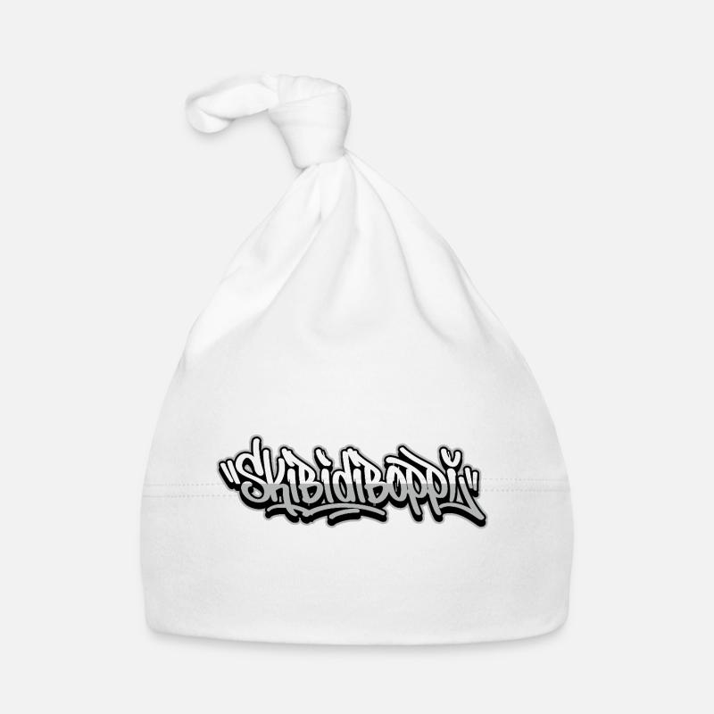 Skibidiboppi Graffiti Script Organic Baby Cap