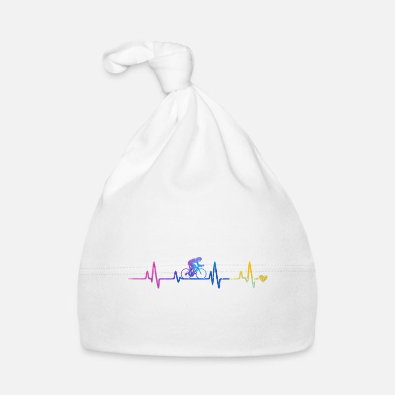 Gradient cycliste du battement de cœur Bonnet bio Bébé