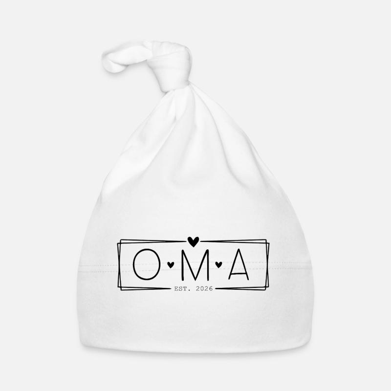 Oma Großmutter 2026 Baby Bio-Mütze