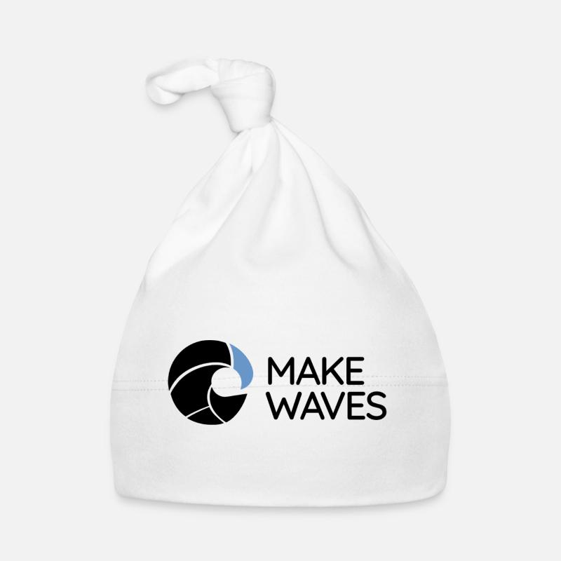 Vague - Crée des vagues - Bonnet bio Bébé - blanc