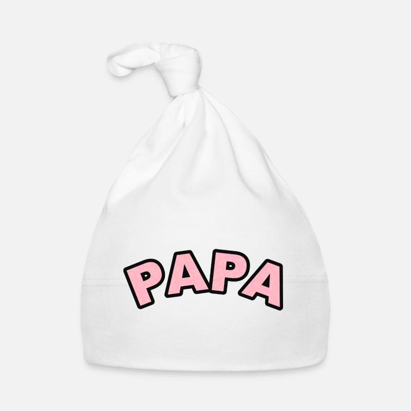 Papa Herzchen Print Baby Bio-Mütze