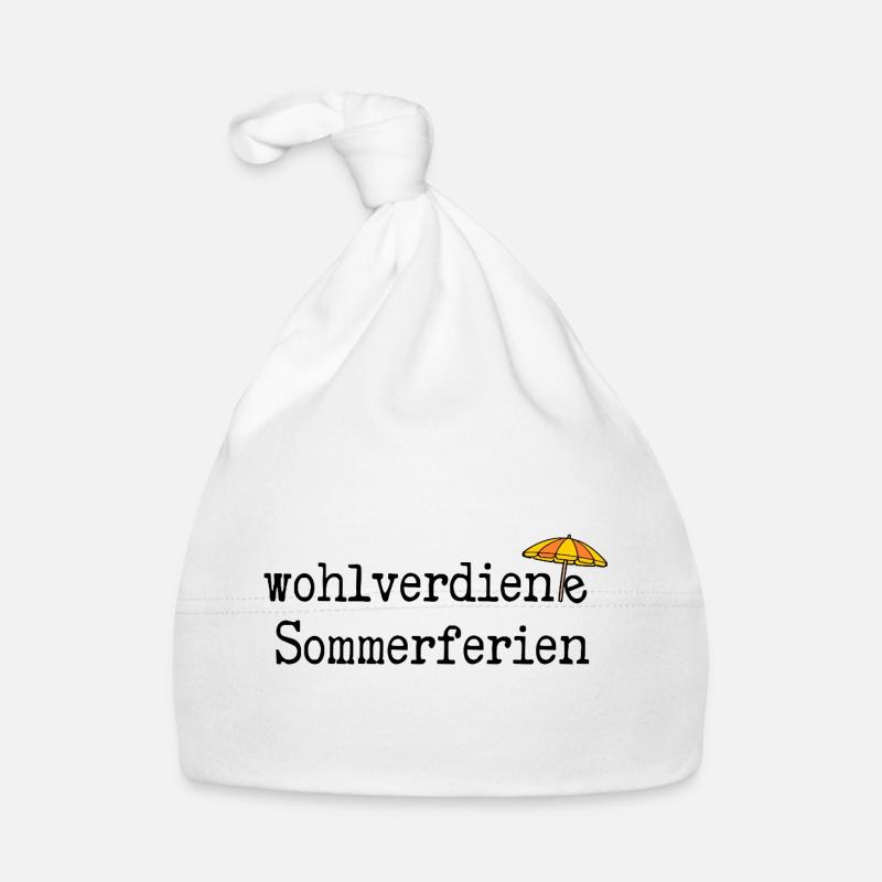 Wohlverdiente Sommerferien Baby Bio-Mütze